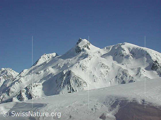 Foto: Blick auf Unters Schinhorn und Hotäl
