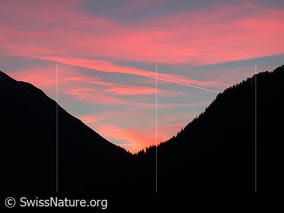 Foto: Abendstimmung mit Abendrot