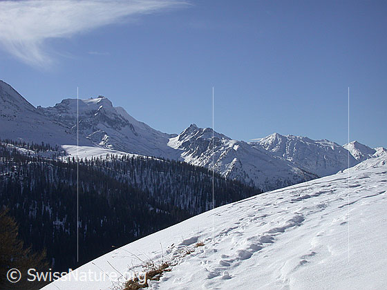 Foto: Hillehorn, Mättital und Blauseegebiet von NE (Hanschbiel)