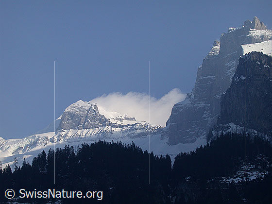 Foto: Doldenstock und Äusserer Fisistock von NW (Kandersteg)