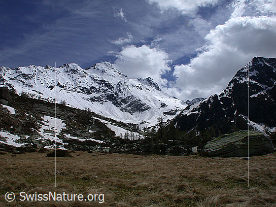 Foto: Blick über den Mässersee zum Schwarzhorn.