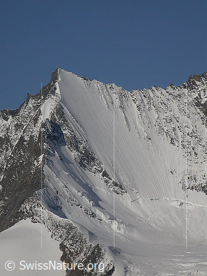 Foto: Lenzspitze (Mischabel) von NE (Hohsaas)