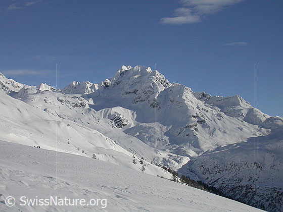 Foto: Frisch verschneite Landschaft mit Ofenhorn von W (Gand)