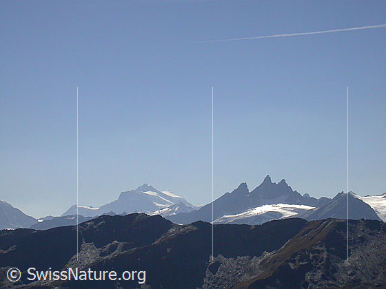Foto: Grand Combin und Aiguilles Ruges d