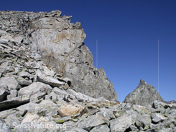 Foto: Gross und Klein Schinhorn vom Mittelbergpass aus.