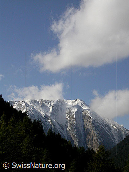 Foto: Breithorn, frisch verschneit.