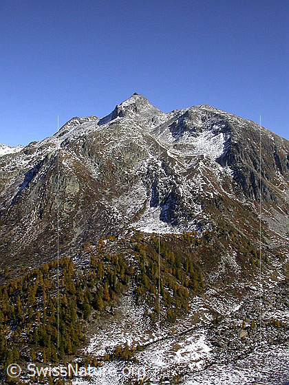 Foto: Unters Schinhorn, Hotäl und Mulde des Mässersses von W (Pt. 2244, Mälche)