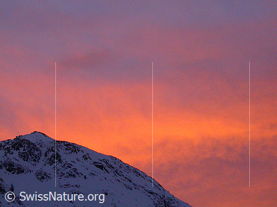 Foto: Morgenrot über dem Gorb.