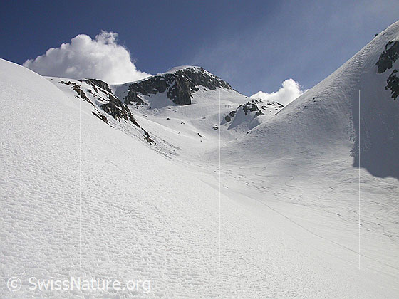 Foto: Im Hotäl: Blick zum Untere Schinhorn.