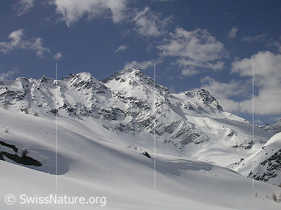 Foto: Blick vom Mässersee zum Schwarzhorn.