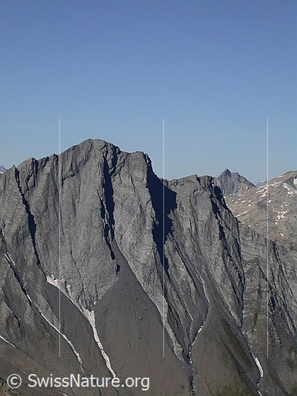 Foto: Piz Terri von ESE (Gipfel Frunthorn).