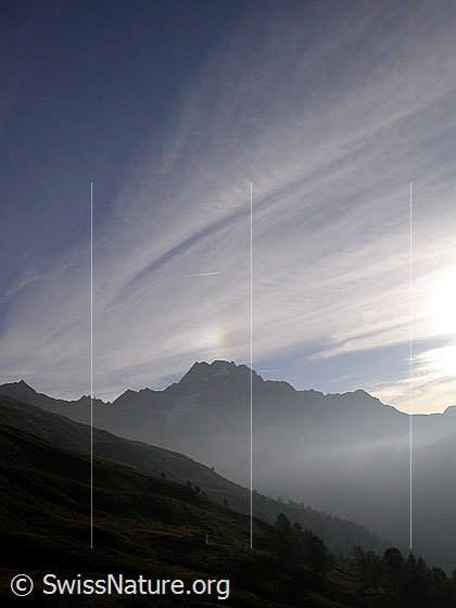 Foto: Morgenstimmung über dem Ofenhorn.
