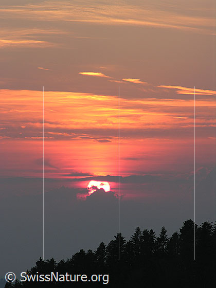Foto: Abendstimmung über dem Emmental.