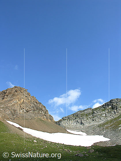 Foto: Im Mättital: Blick zum Rote Sulz. Rechts das Gibelhorn.