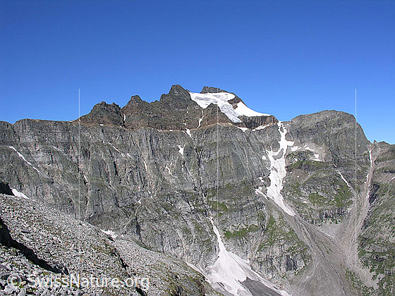 Foto: Blick von der Region Helsegletscher zum Hillehorn.