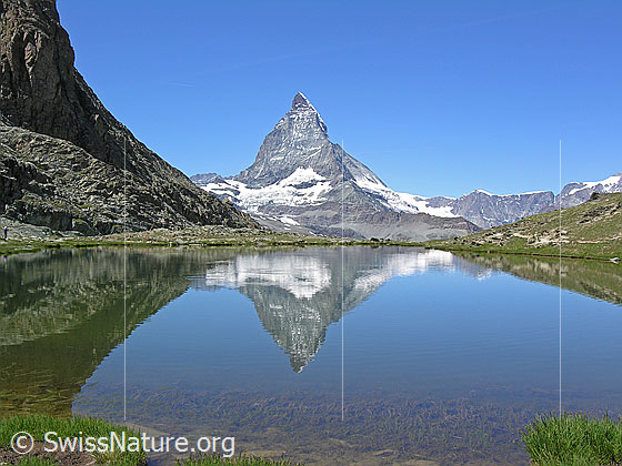 Foto: Matterhorn und Rifelsee, inkl. Spiegelung