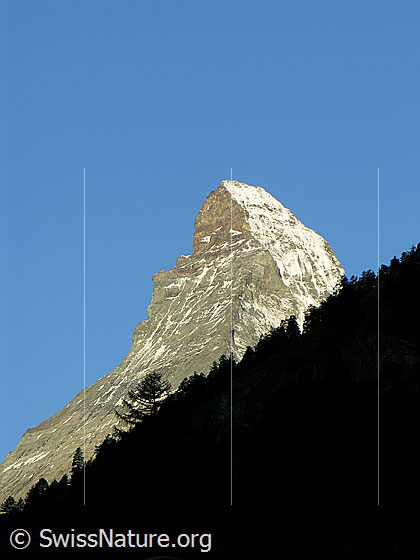 Foto: Matterhorn im Morgenlicht.