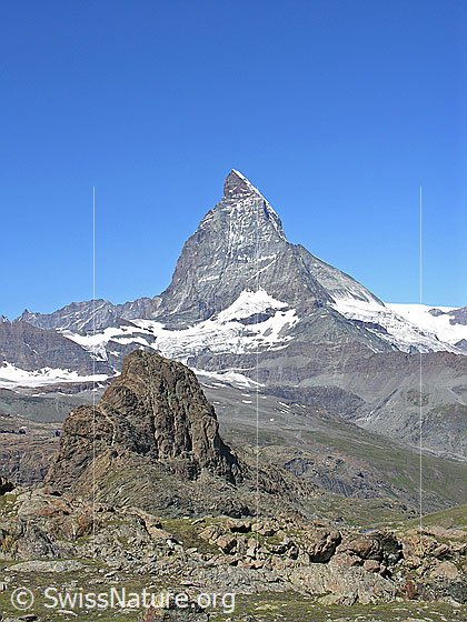 Foto: Matterhorn und Riffelhorn