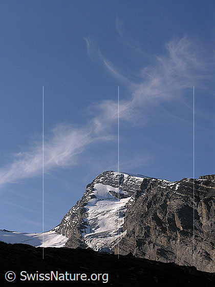 Foto: Ansicht von N
Gletscher: Seitenarm des Schwarzgletschers