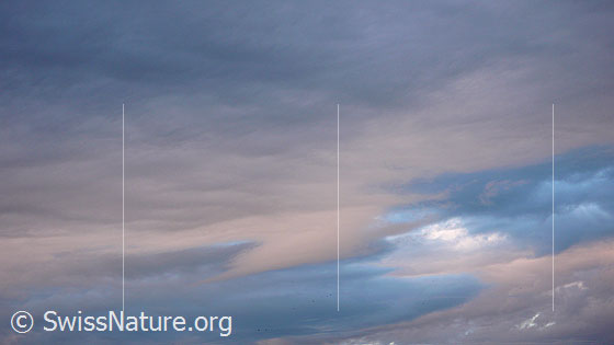Foto: Wolken am Abendhimmel.