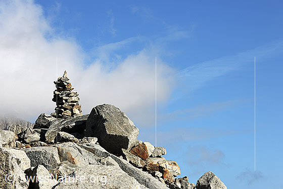 Foto: Wolkenstimmung mit Steinmann.