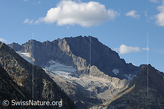 Photo: Ritzlihorn, Ärlengrätli and Ärlen glacier (Ärlengletscher).
