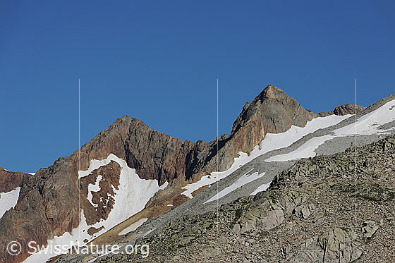 Foto: Rot Stock und Sustenlimi.
Gletscher: Rotstockfirn - Brunnenfirn