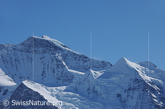 Foto: Jungfrau und Silberhorn.