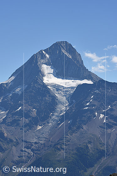Foto: Bietschhorn und Nestgletscher. Ansicht aus der Lötschenpass-Region.