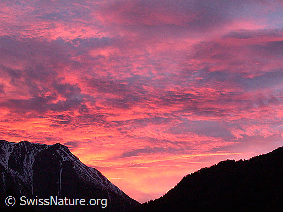 Foto: Abendstimmung über dem Breithorn