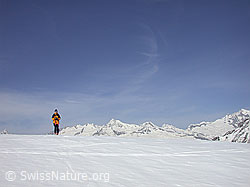 DSCN8466: Skitourenfahrerin auf dem Hockbode