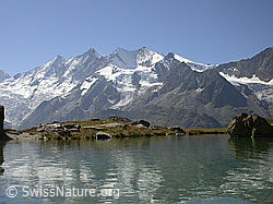 F000338: Kreuzboden: Bergsee und Mischabel