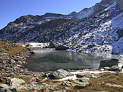 F007832: Gefrorener Schaplersee im Herbst