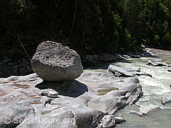 Photo: Magischer Felsblock auf Gletscherschliff