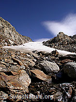F017134: Übergang von Geröll auf Gletscher