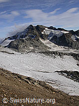 Photo: Gletscher am Mittlenbärgpass, Ofenhorn und Tälligletscher