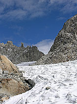 F030343: Tälligletscher und Felstürme beim Hohsandjoch