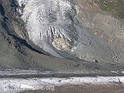 Foto: Gornergletscher und Breithorngletscher