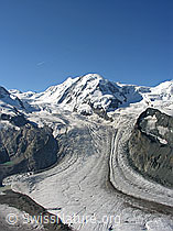 Foto: Liskamm, Grenzgletscher und Gornergletscher