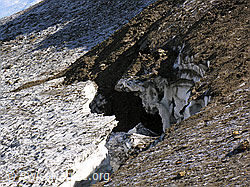 Photo: Rappegletscher mit Bergschrund