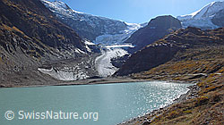 Foto: Steingletscher, Gletscherzunge, Steinsee