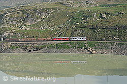 F058821: Rhätische Bahn am Lago Bianco