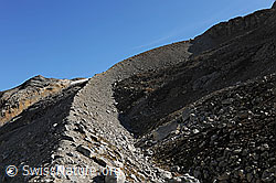 Foto: Geschwungene Seitenmoräne