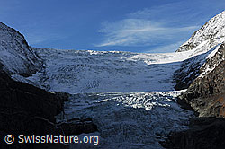 Foto: Turtmanngletscher mit Abbrüchen