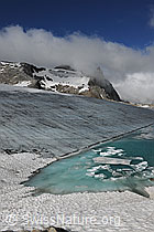 F076837: Gletscher und Gletschersee mit Eisschollen