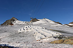 Foto: Abgedeckter Gletscher
