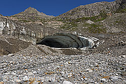 F185933: Unteraargletscher: Nördliches Gletschertor (Stand 7.2021)