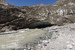 F185943: Unteraargletscher: Mittleres Gletschertor (Stand 7.2021)