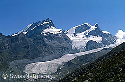 Foto: Rimpfischorn, Adlerpass, Strahlhorn und Adlerhorn